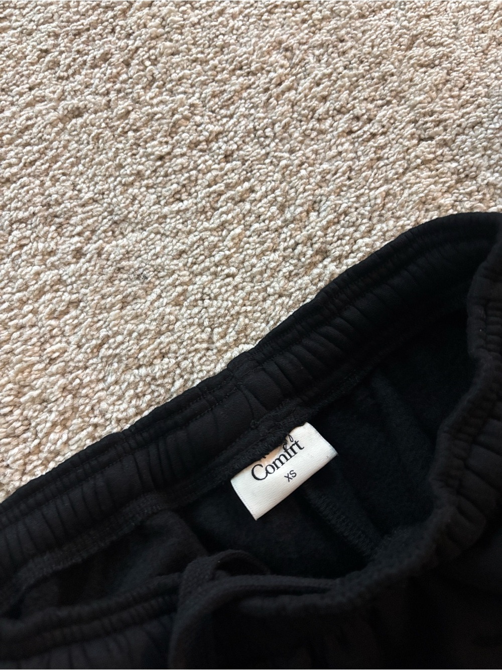 Comfrt Black Wide Leg Sweatpants XS - Picture 2 of 3